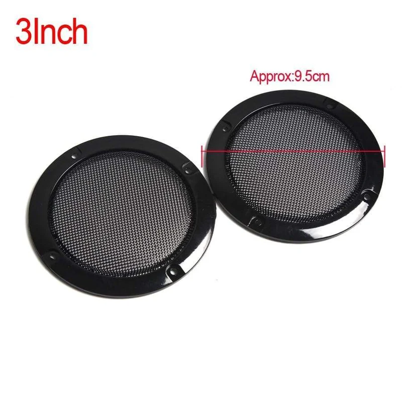 2PCS 2 zoll 3 zoll 4 zoll Schwarz Ersatz Runde Lautsprecher Schutzhülle Mesh Net Abdeckung Grille Kreis Lautsprecher Zubehör