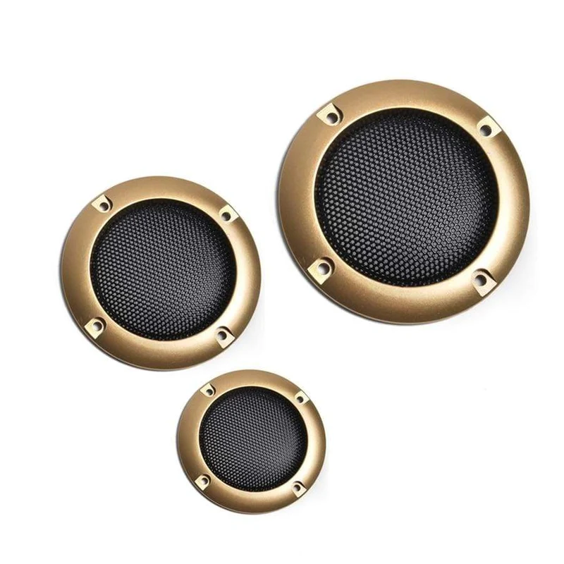 2PCS 2 zoll 3 zoll 4 zoll Schwarz Ersatz Runde Lautsprecher Schutzhülle Mesh Net Abdeckung Grille Kreis Lautsprecher Zubehör