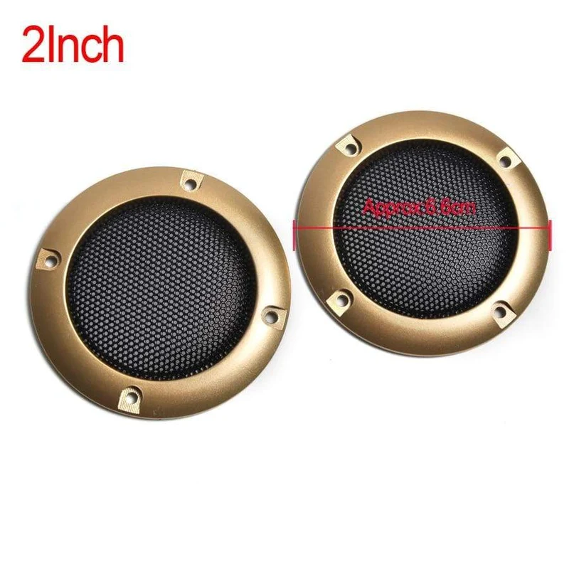 2PCS 2 zoll 3 zoll 4 zoll Schwarz Ersatz Runde Lautsprecher Schutzhülle Mesh Net Abdeckung Grille Kreis Lautsprecher Zubehör
