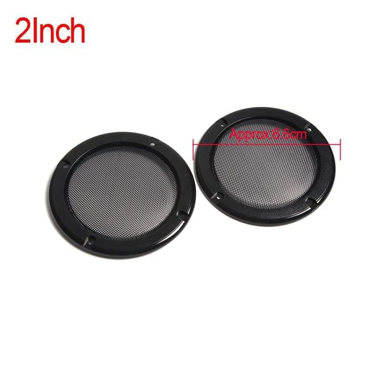 2PCS 2 zoll 3 zoll 4 zoll Schwarz Ersatz Runde Lautsprecher Schutzhülle Mesh Net Abdeckung Grille Kreis Lautsprecher Zubehör