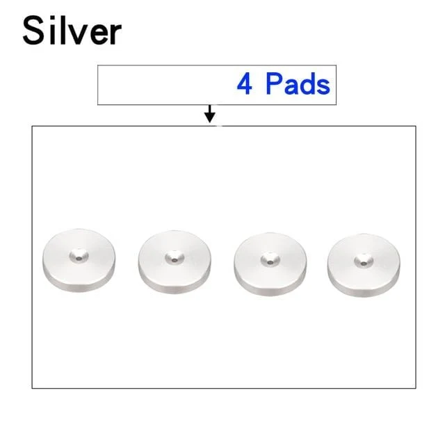 HIFIDIY LIVE 4 STÜCKE 4 Sets Lautsprecherständer Füße Fußpolster Aluminiumlegierung Metall (NICHT Naturholz) Spikes Kegel Boden Fuß Nagel M23 * 20