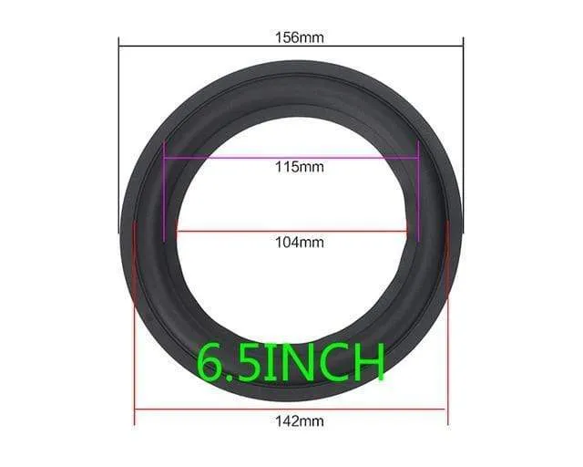 GHXAMP Lautsprecher Gummi Surround Reparatur 3 Zoll 4 Zoll 5 Zoll 6.5 8 Zoll Lautsprecher Subwoofer Zubehör Allgemeine Faltkante Diy