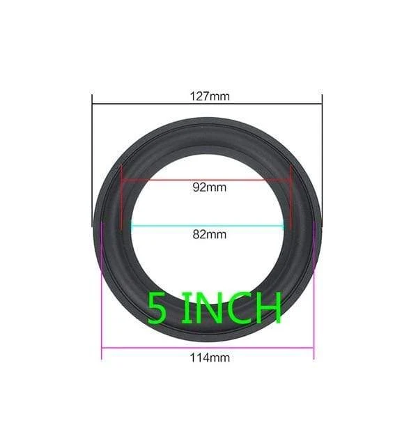 GHXAMP Lautsprecher Gummi Surround Reparatur 3 Zoll 4 Zoll 5 Zoll 6.5 8 Zoll Lautsprecher Subwoofer Zubehör Allgemeine Faltkante Diy
