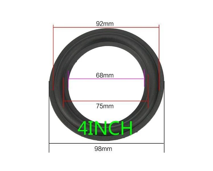 GHXAMP Lautsprecher Gummi Surround Reparatur 3 Zoll 4 Zoll 5 Zoll 6.5 8 Zoll Lautsprecher Subwoofer Zubehör Allgemeine Faltkante Diy