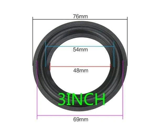 GHXAMP Lautsprecher Gummi Surround Reparatur 3 Zoll 4 Zoll 5 Zoll 6.5 8 Zoll Lautsprecher Subwoofer Zubehör Allgemeine Faltkante Diy