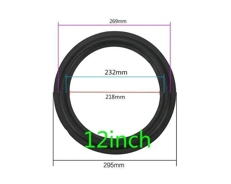 GHXAMP Lautsprecher Gummi Surround Reparatur 3 Zoll 4 Zoll 5 Zoll 6.5 8 Zoll Lautsprecher Subwoofer Zubehör Allgemeine Faltkante Diy