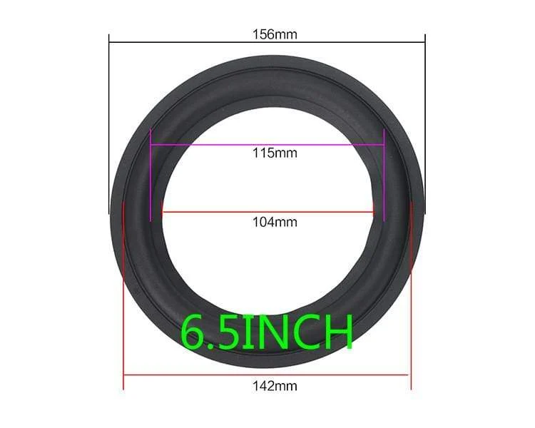 GHXAMP Lautsprecher Gummi Surround Reparatur 3 Zoll 4 Zoll 5 Zoll 6.5 8 Zoll Lautsprecher Subwoofer Zubehör Allgemeine Faltkante Diy