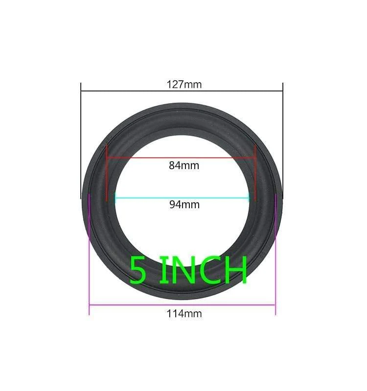 GHXAMP Lautsprecher Gummi Surround Reparatur 3 Zoll 4 Zoll 5 Zoll 6.5 8 Zoll Lautsprecher Subwoofer Zubehör Allgemeine Faltkante Diy