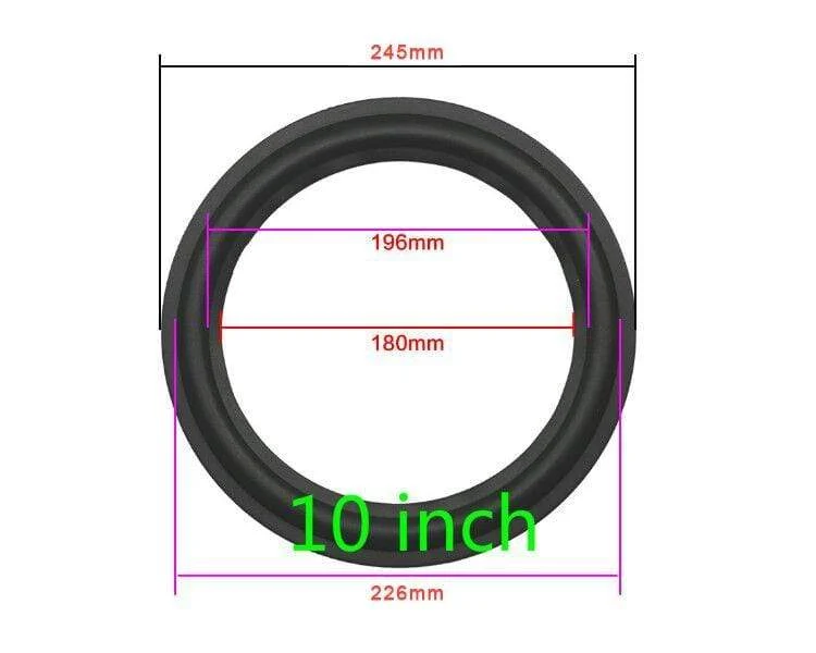 GHXAMP Lautsprecher Gummi Surround Reparatur 3 Zoll 4 Zoll 5 Zoll 6.5 8 Zoll Lautsprecher Subwoofer Zubehör Allgemeine Faltkante Diy
