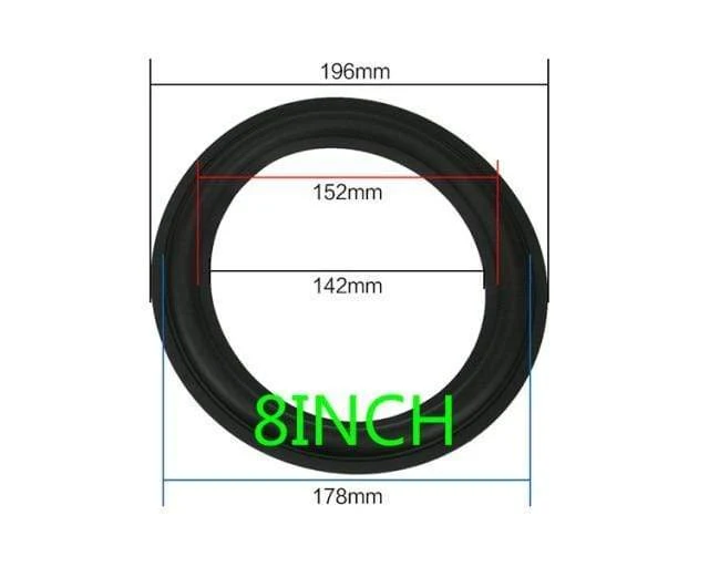 GHXAMP Lautsprecher Gummi Surround Reparatur 3 Zoll 4 Zoll 5 Zoll 6.5 8 Zoll Lautsprecher Subwoofer Zubehör Allgemeine Faltkante Diy