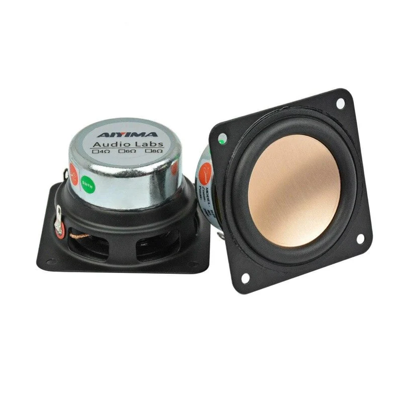 AIYIMA 2Pcs 2 Zoll Tragbare Lautsprecher Fahrer 8 Ohm 20W Vollständige Palette Fieber Lautsprecher DIY Für Home Theater audio Lautsprecher
