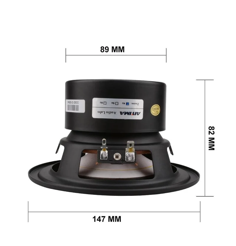 AIYIMA 1Pcs 5.25 Zoll Subwoofer Lautsprecher Treiber 4 8 Ohm 40W Woofer Starker Tiefbass Heimkino Für Regallautsprecher Auto Audio