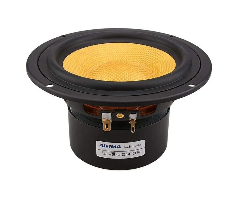 AIYIMA 5.25 Zoll Audio Lautsprecher Fahrer 4 8Ohm 100 W Mitte Bass Lautsprecher Woofer Fiberglas Kegel Heimkino Für Bücherregal DIY