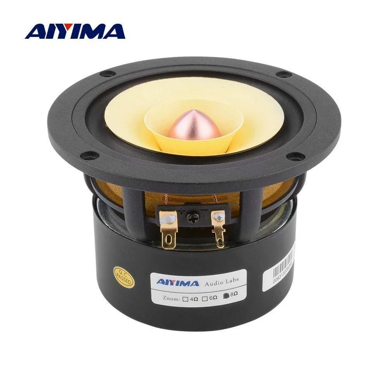 AIYIMA 4 Zoll Audio Full Range Lautsprecher Fahrer 25W Mid Frequenz HIFI Sound Verstärker Lautsprecher Einheit Für Heimkino lautsprecher
