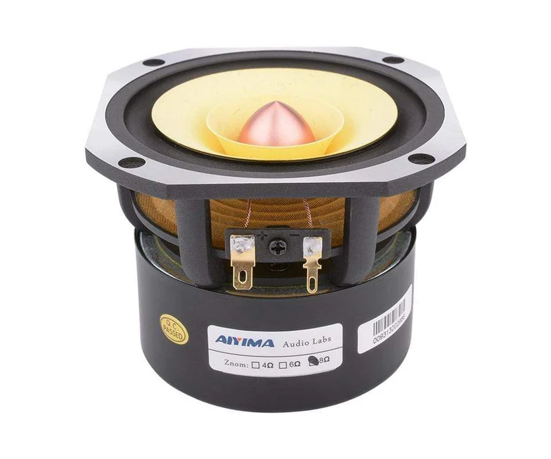 AIYIMA 4 Zoll Audio Full Range Lautsprecher Fahrer 25W Mid Frequenz HIFI Sound Verstärker Lautsprecher Einheit Für Heimkino lautsprecher