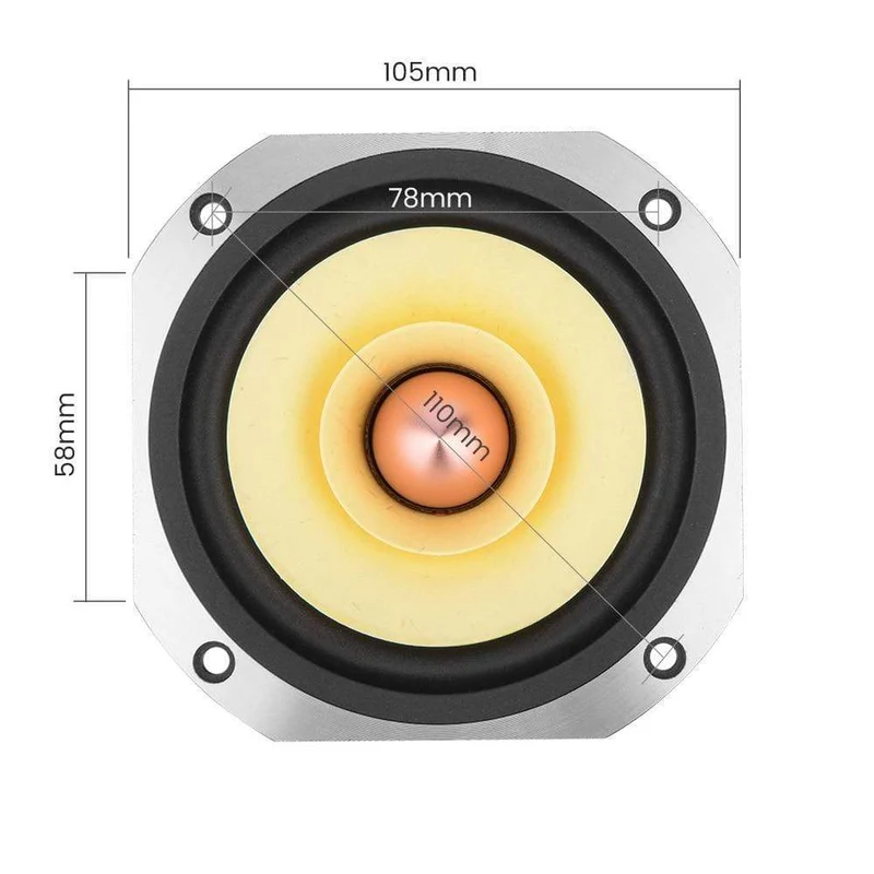 AIYIMA 4 Zoll Audio Full Range Lautsprecher Fahrer 25W Mid Frequenz HIFI Sound Verstärker Lautsprecher Einheit Für Heimkino lautsprecher