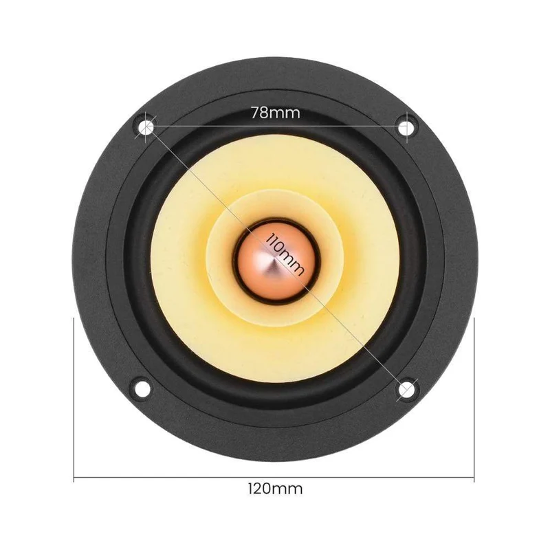 AIYIMA 4 Zoll Audio Full Range Lautsprecher Fahrer 25W Mid Frequenz HIFI Sound Verstärker Lautsprecher Einheit Für Heimkino lautsprecher