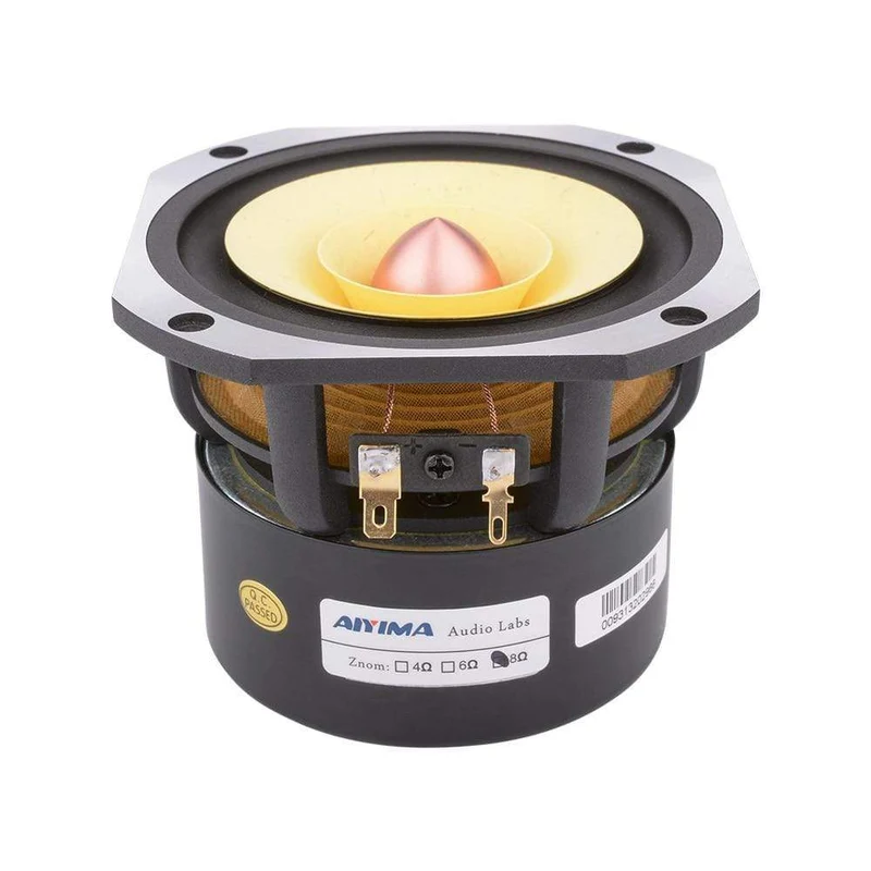 AIYIMA 4 Zoll Audio Full Range Lautsprecher Fahrer 25W Mid Frequenz HIFI Sound Verstärker Lautsprecher Einheit Für Heimkino lautsprecher