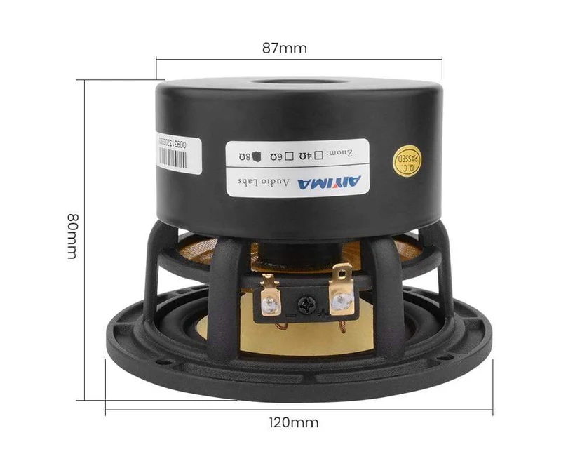 AIYIMA 4 Zoll Audio Full Range Lautsprecher Fahrer 25W Mid Frequenz HIFI Sound Verstärker Lautsprecher Einheit Für Heimkino lautsprecher