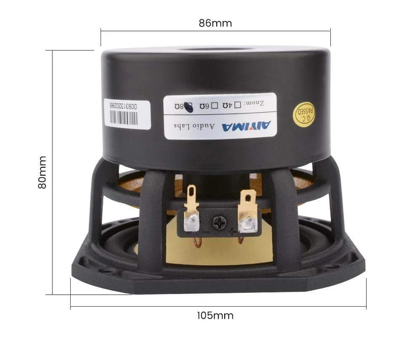 AIYIMA 4 Zoll Audio Full Range Lautsprecher Fahrer 25W Mid Frequenz HIFI Sound Verstärker Lautsprecher Einheit Für Heimkino lautsprecher