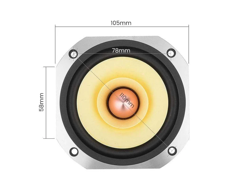 AIYIMA 4 Zoll Audio Full Range Lautsprecher Fahrer 25W Mid Frequenz HIFI Sound Verstärker Lautsprecher Einheit Für Heimkino lautsprecher
