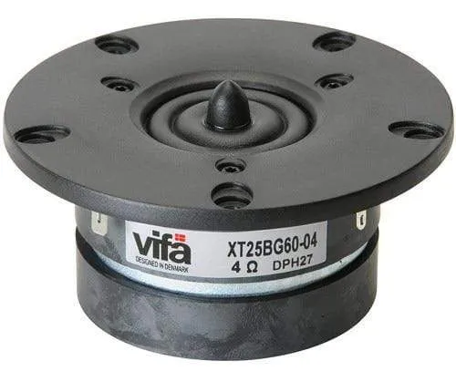 2 Stück Original Vifa XT25BG60-04/DX25BG60-04 4'' Home Audio DIY Dome Hochtöner Lautsprechertreiber 4ohm/100W Silver Panel Option