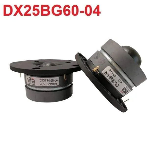 2 Stück Original Vifa XT25BG60-04/DX25BG60-04 4'' Home Audio DIY Dome Hochtöner Lautsprechertreiber 4ohm/100W Silver Panel Option
