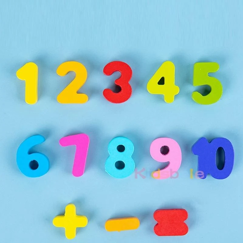 Kinder Montessori Mathe-Spielzeug für Kleinkinder, pädagogisches Holzpuzzle, Angelspielzeug, Zahlenform, passende Spiele, Brettspielzeug