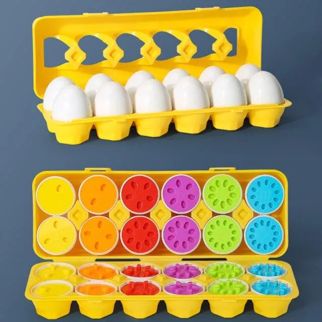 Montessori Spielzeug Eier Schrauben Match Spiel Holzpuzzle 3D Für Kinder Lernen Bildung Mathe Spielzeug Kinder Baby Spielzeug 1 bis 2 Jahre