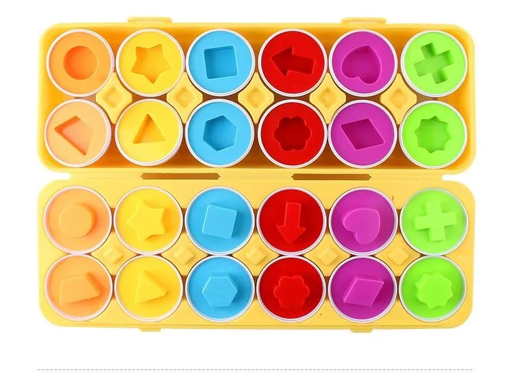 Montessori Spielzeug Eier Schrauben Match Spiel Holzpuzzle 3D Für Kinder Lernen Bildung Mathe Spielzeug Kinder Baby Spielzeug 1 bis 2 Jahre