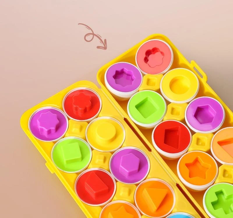 Montessori Spielzeug Eier Schrauben Match Spiel Holzpuzzle 3D Für Kinder Lernen Bildung Mathe Spielzeug Kinder Baby Spielzeug 1 bis 2 Jahre