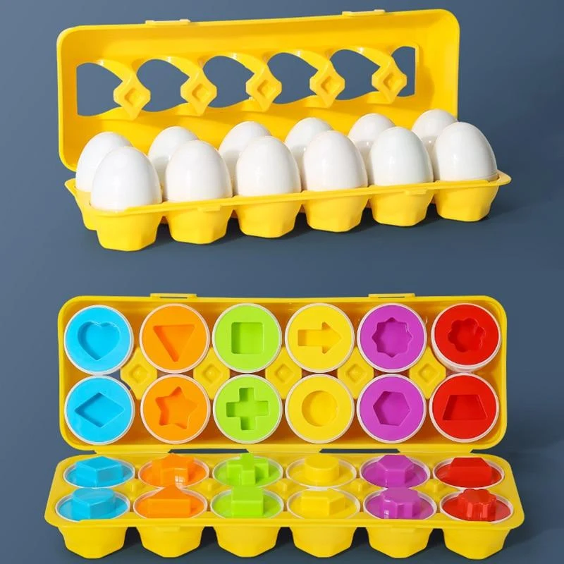 Montessori Spielzeug Eier Schrauben Match Spiel Holzpuzzle 3D Für Kinder Lernen Bildung Mathe Spielzeug Kinder Baby Spielzeug 1 bis 2 Jahre