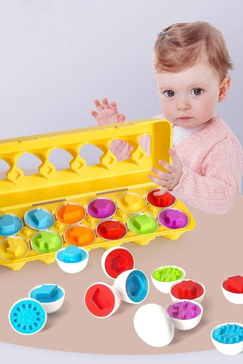 Montessori Spielzeug Eier Schrauben Match Spiel Holzpuzzle 3D Für Kinder Lernen Bildung Mathe Spielzeug Kinder Baby Spielzeug 1 bis 2 Jahre