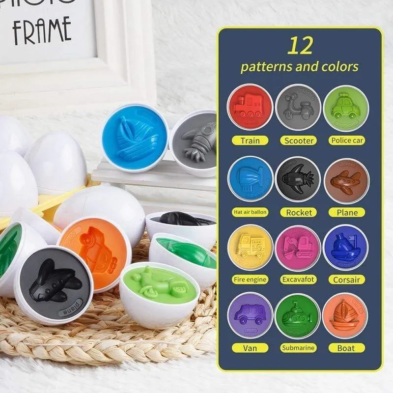 Montessori Spielzeug Eier Schrauben Match Spiel Holzpuzzle 3D Für Kinder Lernen Bildung Mathe Spielzeug Kinder Baby Spielzeug 1 bis 2 Jahre