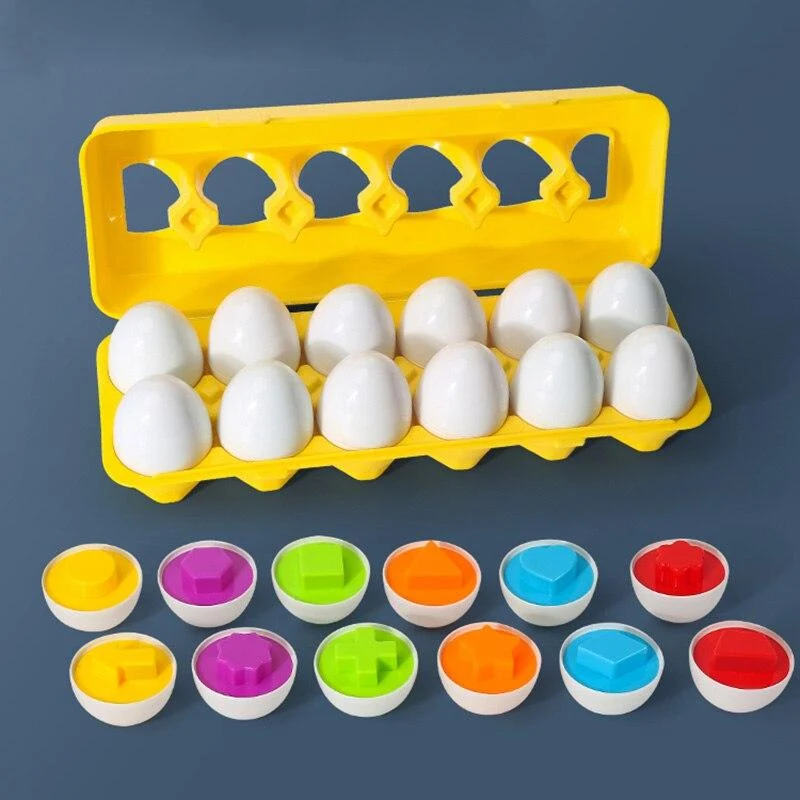 Montessori Spielzeug Eier Schrauben Match Spiel Holzpuzzle 3D Für Kinder Lernen Bildung Mathe Spielzeug Kinder Baby Spielzeug 1 bis 2 Jahre