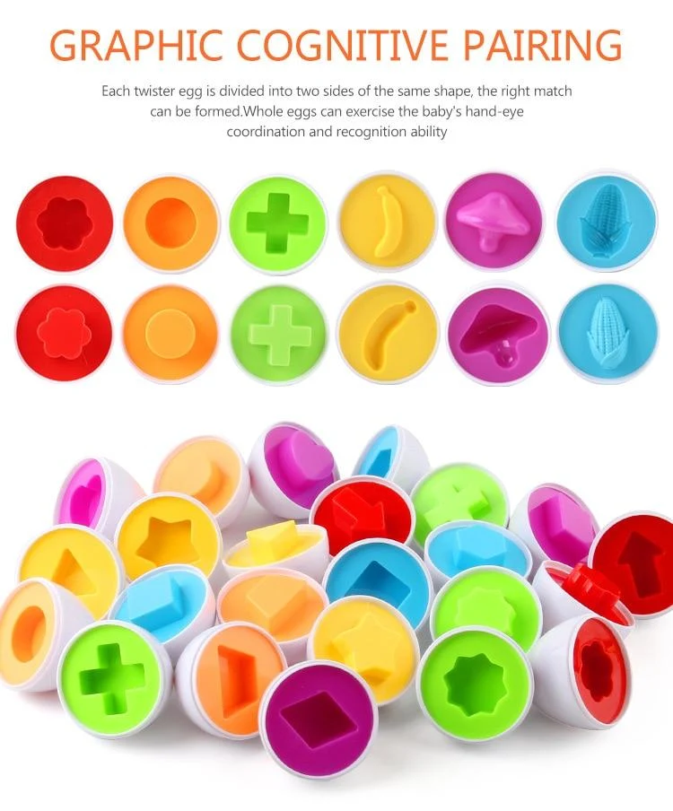 Montessori Spielzeug Eier Schrauben Match Spiel Holzpuzzle 3D Für Kinder Lernen Bildung Mathe Spielzeug Kinder Baby Spielzeug 1 bis 2 Jahre