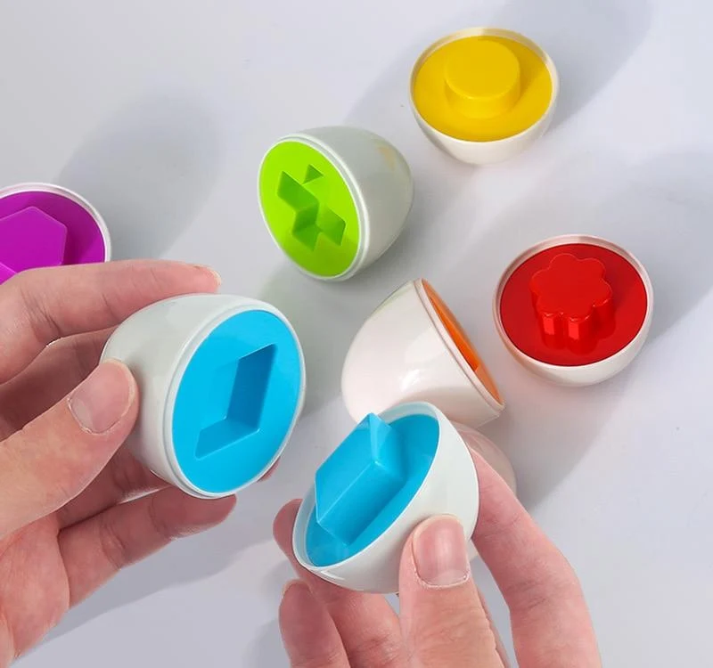 Montessori Spielzeug Eier Schrauben Match Spiel Holzpuzzle 3D Für Kinder Lernen Bildung Mathe Spielzeug Kinder Baby Spielzeug 1 bis 2 Jahre