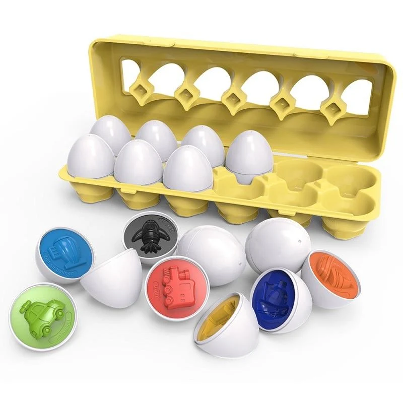Montessori Spielzeug Eier Schrauben Match Spiel Holzpuzzle 3D Für Kinder Lernen Bildung Mathe Spielzeug Kinder Baby Spielzeug 1 bis 2 Jahre