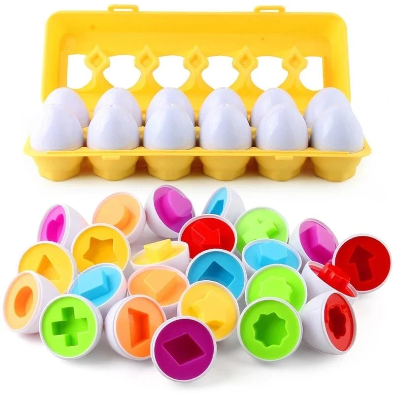 Montessori Spielzeug Eier Schrauben Match Spiel Holzpuzzle 3D Für Kinder Lernen Bildung Mathe Spielzeug Kinder Baby Spielzeug 1 bis 2 Jahre