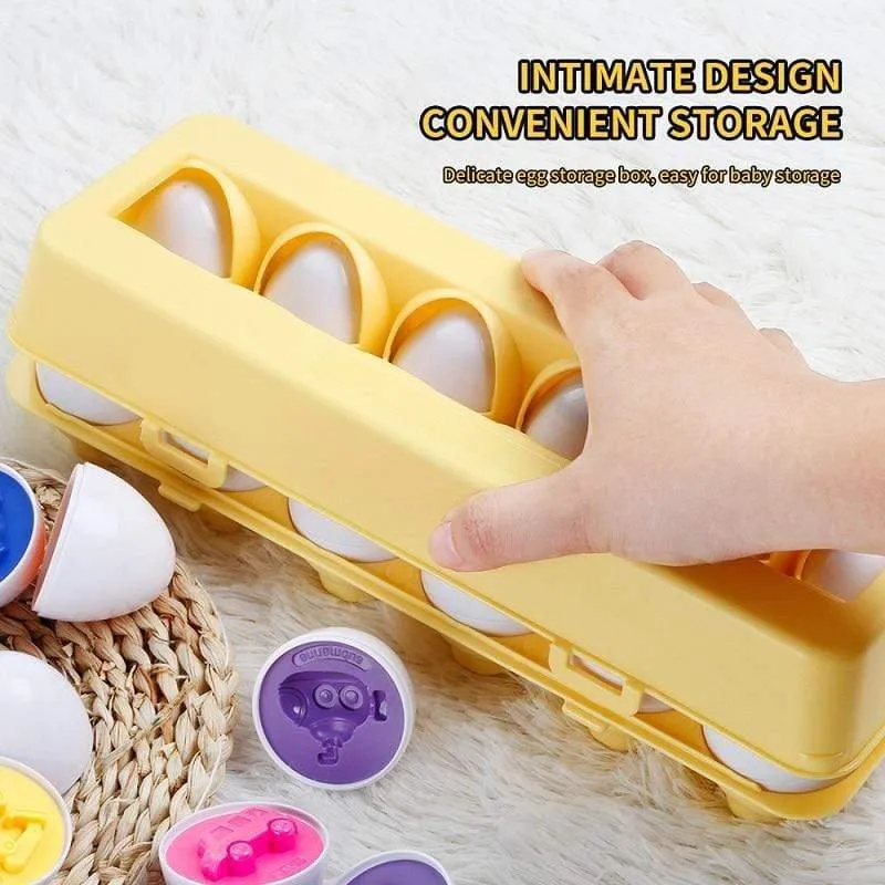 Montessori Spielzeug Eier Schrauben Match Spiel Holzpuzzle 3D Für Kinder Lernen Bildung Mathe Spielzeug Kinder Baby Spielzeug 1 bis 2 Jahre