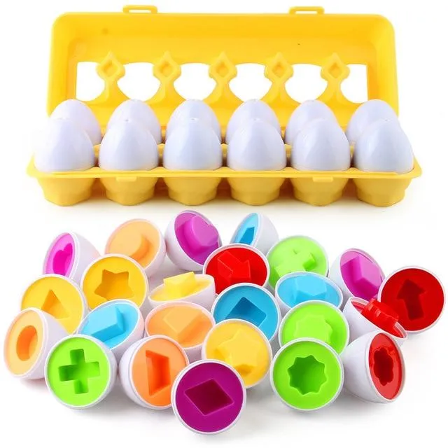 Montessori Spielzeug Eier Schrauben Match Spiel Holzpuzzle 3D Für Kinder Lernen Bildung Mathe Spielzeug Kinder Baby Spielzeug 1 bis 2 Jahre