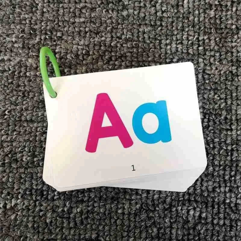 27 Stück Alphabet-Buchstaben-Suchkarte, pädagogische Buchstaben, Lesen, Schreiben, Lernen, Alphabet mit einem Stift, Vorschul-Geschenk
