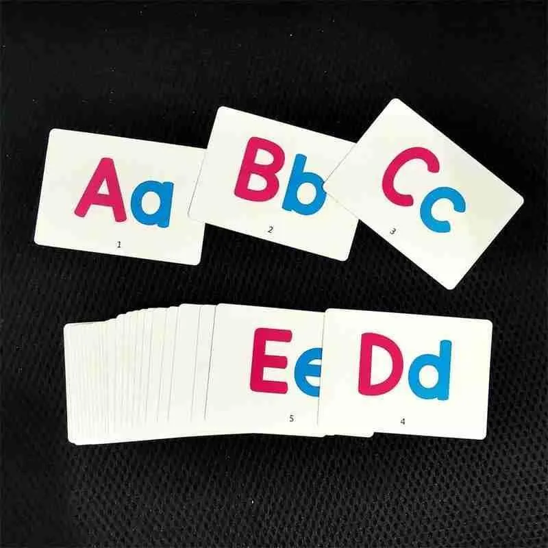 27 Stück Alphabet-Buchstaben-Suchkarte, pädagogische Buchstaben, Lesen, Schreiben, Lernen, Alphabet mit einem Stift, Vorschul-Geschenk