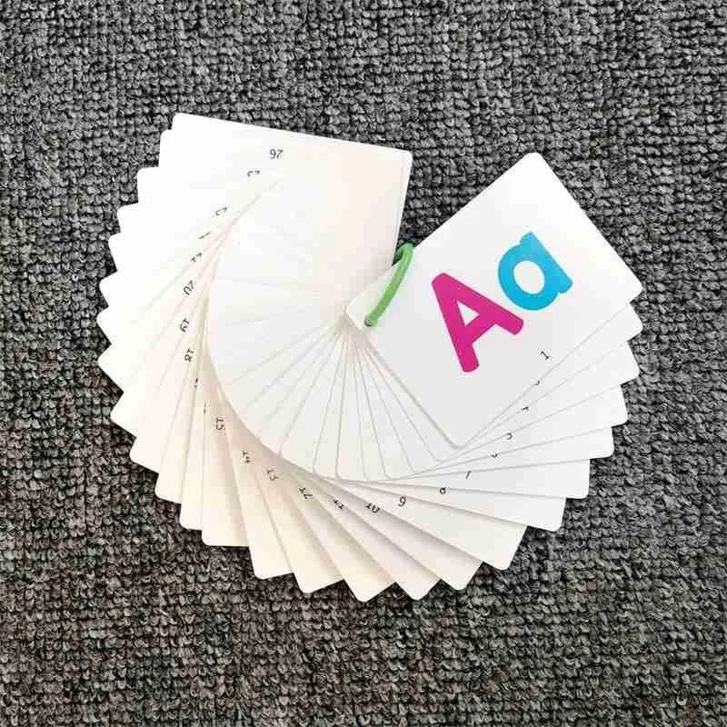 27 Stück Alphabet-Buchstaben-Suchkarte, pädagogische Buchstaben, Lesen, Schreiben, Lernen, Alphabet mit einem Stift, Vorschul-Geschenk