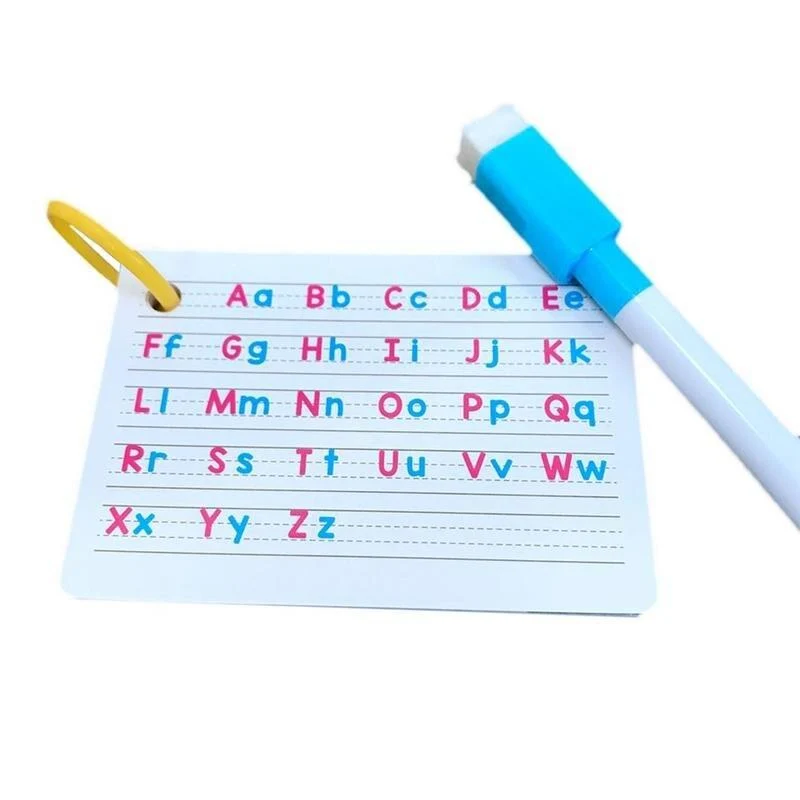 27 Stück Alphabet-Buchstaben-Suchkarte, pädagogische Buchstaben, Lesen, Schreiben, Lernen, Alphabet mit einem Stift, Vorschul-Geschenk