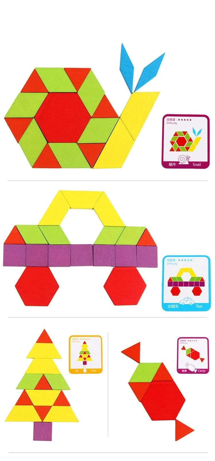 155-teiliges Puzzle, Lernspielzeug für Kinder, kreative Spiele, Puzzle, Lernen, Kinder, die Holzspielzeug mit geometrischer Form entwickeln