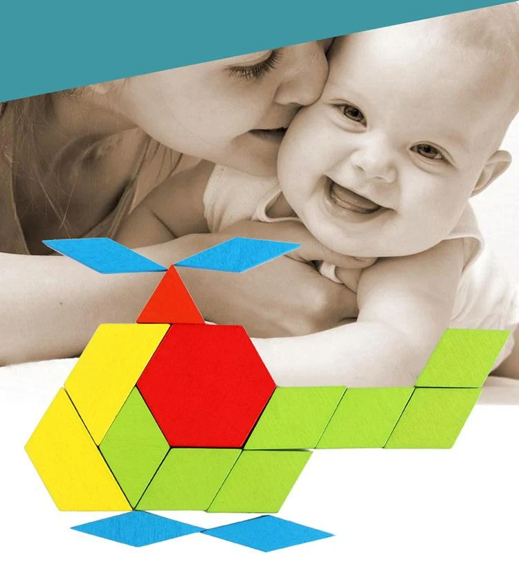 155-teiliges Puzzle, Lernspielzeug für Kinder, kreative Spiele, Puzzle, Lernen, Kinder, die Holzspielzeug mit geometrischer Form entwickeln