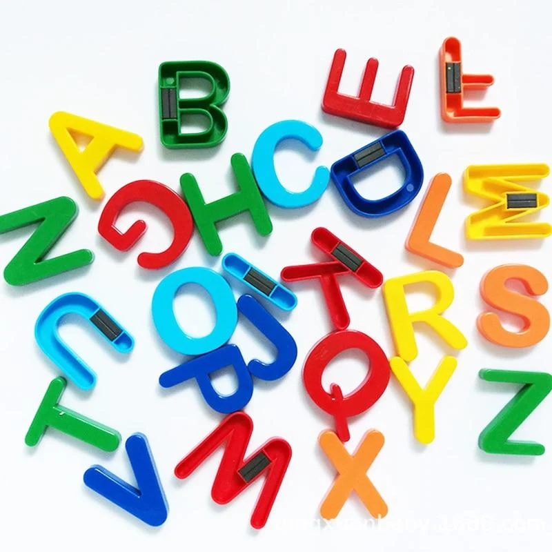 26 stücke Magnetische Lernen Alphabet Buchstaben Kunststoff Kühlschrank Aufkleber Kleinkinder Kinder Lernen Rechtschreibung Zählen Pädagogisches Spielzeug