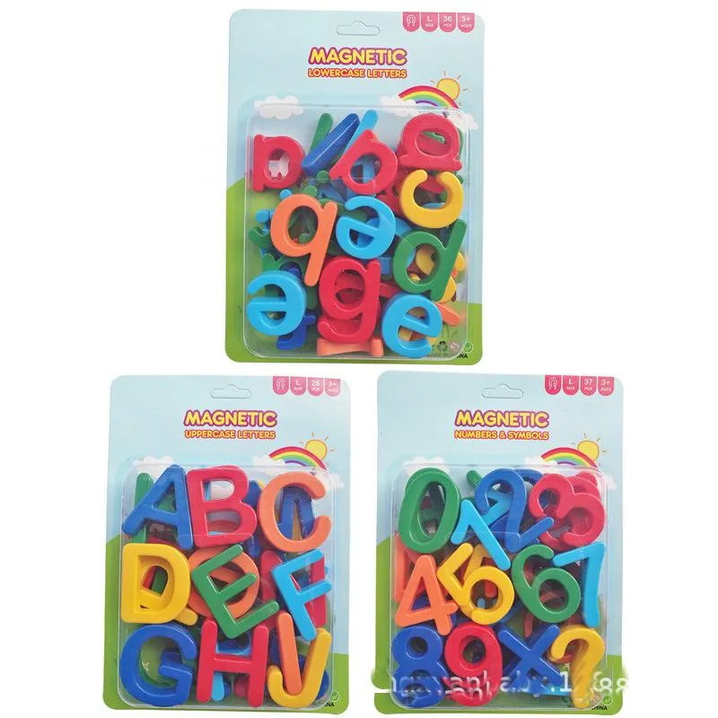 26 stücke Magnetische Lernen Alphabet Buchstaben Kunststoff Kühlschrank Aufkleber Kleinkinder Kinder Lernen Rechtschreibung Zählen Pädagogisches Spielzeug