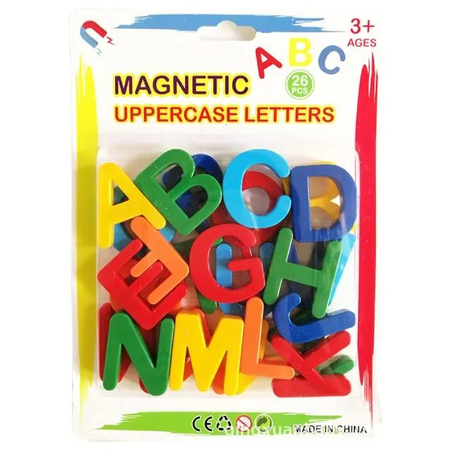 26 stücke Magnetische Lernen Alphabet Buchstaben Kunststoff Kühlschrank Aufkleber Kleinkinder Kinder Lernen Rechtschreibung Zählen Pädagogisches Spielzeug